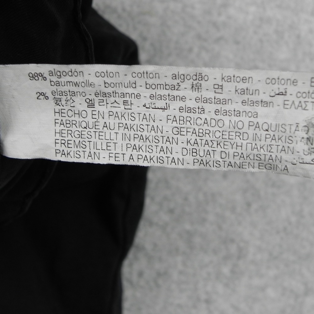 Zara Pants Mens 29x30 Slim Fit Chino Casual Stretch Flex Flat Front Black - Picture 4 of 9